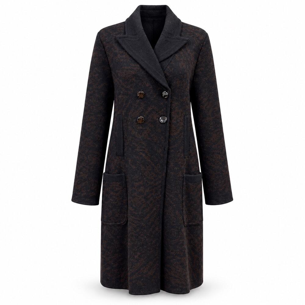 Sonia Rykiel Floral Wool Angora Cardigan Coat Italy Vintage Size L XL (40)